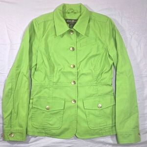 Eddie Bauer Green Button-Up Women's Jacket